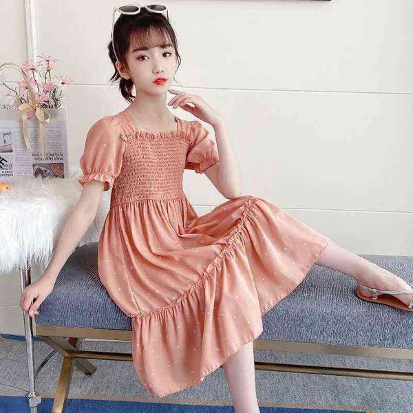 girls dress summer 2022 new middle-aged children's princess little girl charming comfortable square neck design slim waist dress g22050, Red;yellow
girls dress summer 2022 new middle-aged children's princess little girl charming comfortable square neck design slim waist dress g22050, Red;yellow