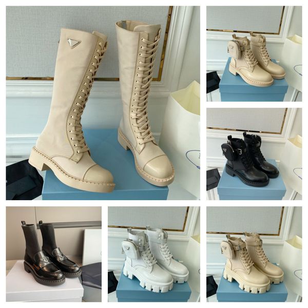 2022 luxury designer woman ankle boots monolith leather nylon removable black khaki womens boot lady winter autumn platform knee shoes trian
2022 luxury designer woman ankle boots monolith leather nylon removable black khaki womens boot lady winter autumn platform knee shoes trian