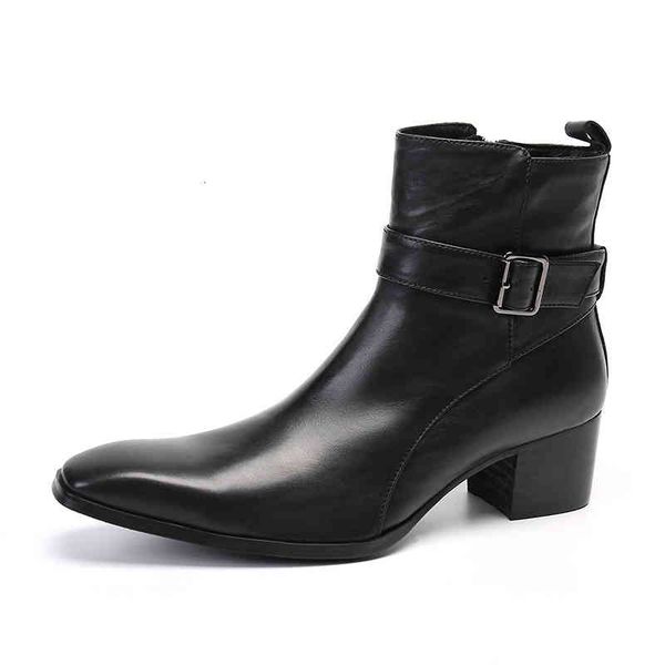 boots chelsea men's cowhide middle martin boots men's leather tube shoes high british pointed, Black
boots chelsea men's cowhide middle martin boots men's leather tube shoes high british pointed, Black