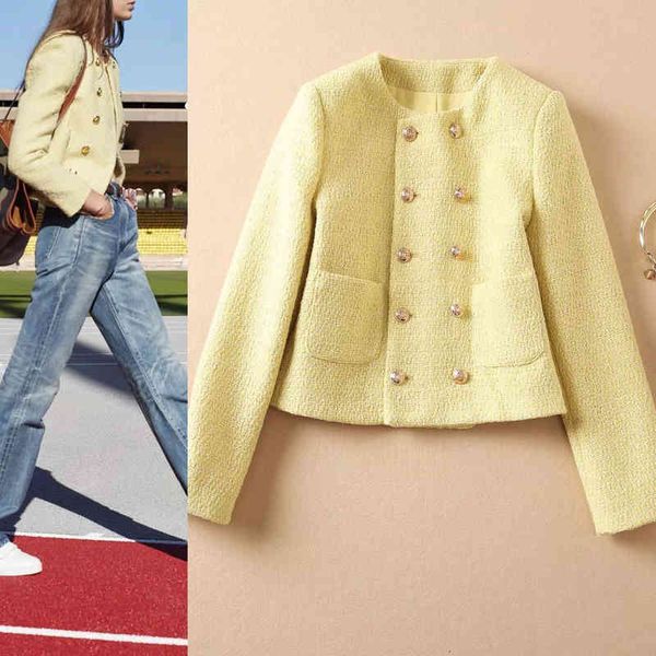 women's jackets celebrity style women's clothing autumn and winter patch pocket round neck double row button yellow small fragranc, Black;brown
women's jackets celebrity style women's clothing autumn and winter patch pocket round neck double row button yellow small fragranc, Black;brown