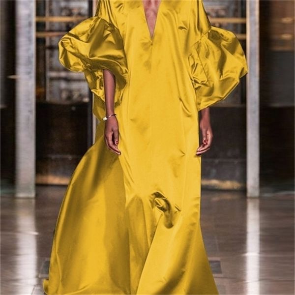 vonda summer women lantern sleeve dress bohemian vestidos loose solid v neck spring party sundress satin silk robe oversize 220613, Black;gray
vonda summer women lantern sleeve dress bohemian vestidos loose solid v neck spring party sundress satin silk robe oversize 220613, Black;gray