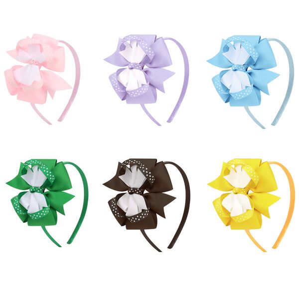 baby dot headband bowknot hairsticks children girls bow designer kids hair accessories boutique head bands, Slivery;white 
baby dot headband bowknot hairsticks children girls bow designer kids hair accessories boutique head bands, Slivery;white