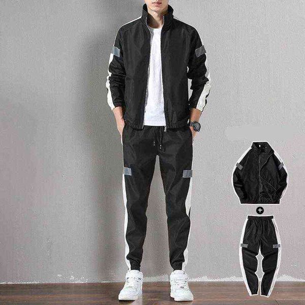 men's tracksuits sportswear set reflective article sporting fitness two pieces long sleeve jacket pants casual men track suit, Gray
men's tracksuits sportswear set reflective article sporting fitness two pieces long sleeve jacket pants casual men track suit, Gray