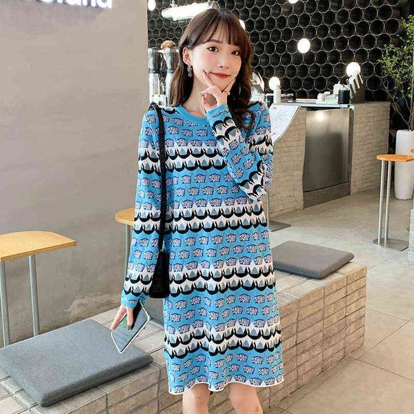 spring pegnant women sweet dress with long sleeves oneck fashion printing maternity straight knitting dress pregnancy short clothing j220628, White
spring pegnant women sweet dress with long sleeves oneck fashion printing maternity straight knitting dress pregnancy short clothing j220628, White
