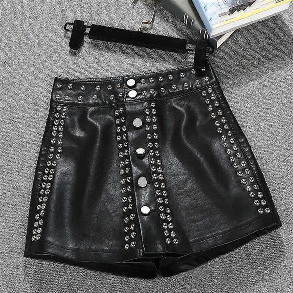 deat autumn summer rivet leather black women high waist a-shaped slim shorts loose outerwear fashion rc008 210709, White;black
deat autumn summer rivet leather black women high waist a-shaped slim shorts loose outerwear fashion rc008 210709, White;black