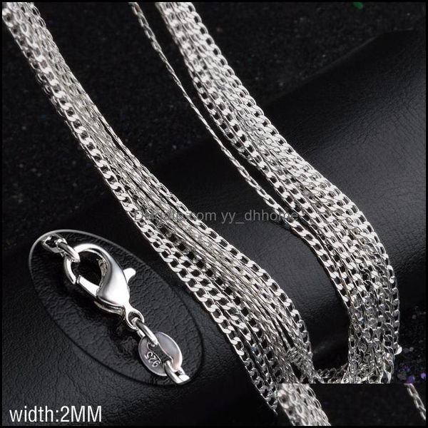 chains necklaces pendants jewelry sier s link chain 2mm lobster clasps necklace for men women fashion wholesale 0016wh drop delivery 2021, Silver
chains necklaces pendants jewelry sier s link chain 2mm lobster clasps necklace for men women fashion wholesale 0016wh drop delivery 2021, Silver