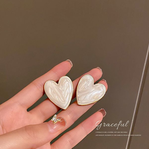 925 silver needle drop oil love heart earrings korean mori fresh special-interest design stud earrings sweet candy color eardropfor women, Golden
925 silver needle drop oil love heart earrings korean mori fresh special-interest design stud earrings sweet candy color eardropfor women, Golden