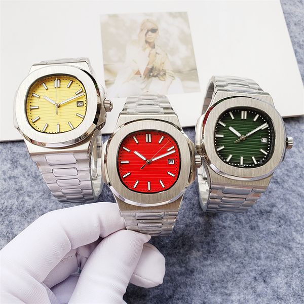 men watch automatic machinery 40mm green red yellow quality sports calendar 2813 movement watches stainless steel wristwatch, Slivery;brown
men watch automatic machinery 40mm green red yellow quality sports calendar 2813 movement watches stainless steel wristwatch, Slivery;brown