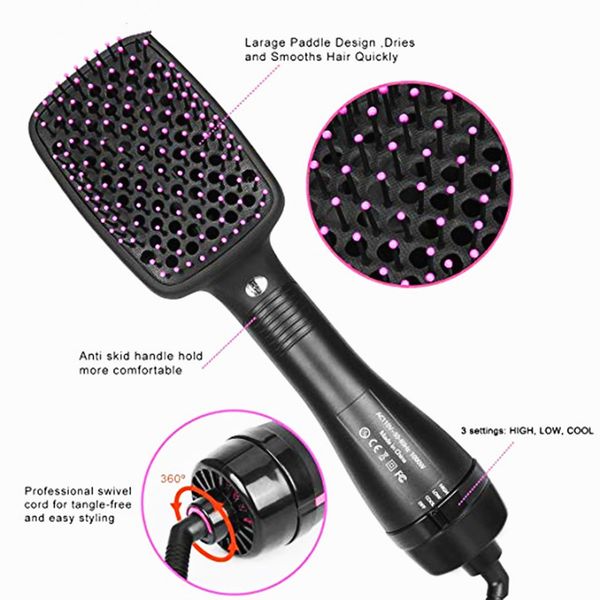 one step hair dryer and volumizer anti-scald hair brush blow dryer air brush hair straightener professional dryer brush
one step hair dryer and volumizer anti-scald hair brush blow dryer air brush hair straightener professional dryer brush