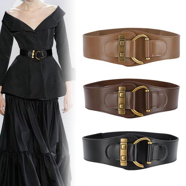 80215 women's popular retro style belt waist fashionable ladies elastic coat down jacket leather belts, Black;brown
80215 women's popular retro style belt waist fashionable ladies elastic coat down jacket leather belts, Black;brown