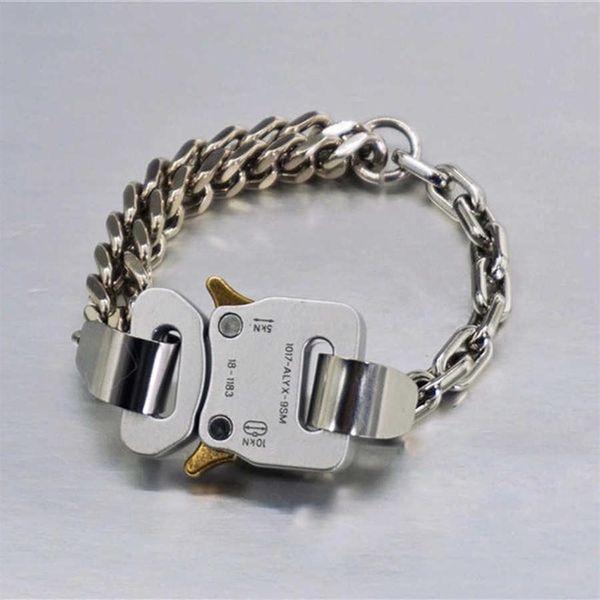 bracelet men women mixed link cuban chain metal bracelets fine steel colorfast alyx sterling silver q0605331s, Black
bracelet men women mixed link cuban chain metal bracelets fine steel colorfast alyx sterling silver q0605331s, Black