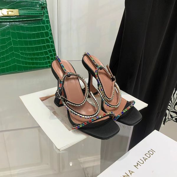 2022 sandals designers party fashion heels 100% leather dance shoes suede women slippers crystal thick heel womens wedding dress shoes large, Black
2022 sandals designers party fashion heels 100% leather dance shoes suede women slippers crystal thick heel womens wedding dress shoes large, Black