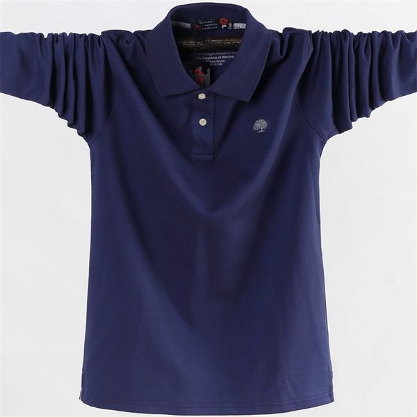 men polo shirt men's business work casual cotton male tees autumn long sleeve turn-down collar polo shirts plus size 5xl 6xl 220514, White;black
men polo shirt men's business work casual cotton male tees autumn long sleeve turn-down collar polo shirts plus size 5xl 6xl 220514, White;black