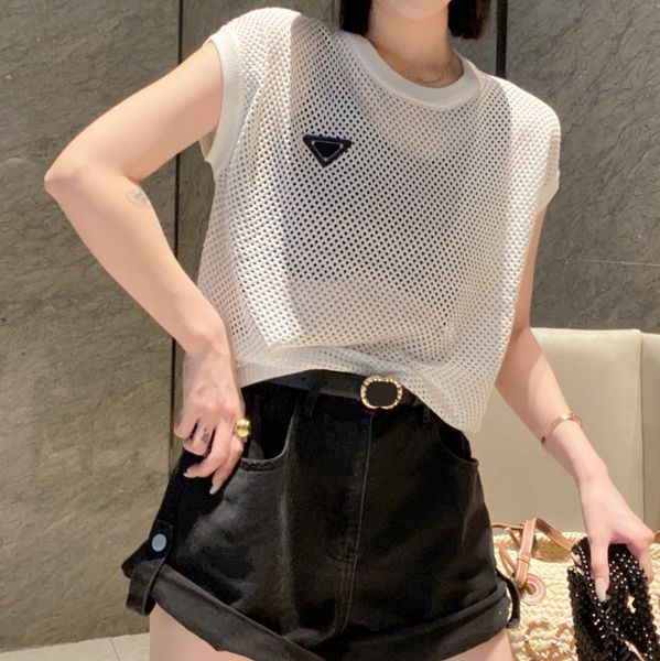summer hollow out knitted vests metal triangle icon vest outerwear women outdoor street style vest, Black;white
summer hollow out knitted vests metal triangle icon vest outerwear women outdoor street style vest, Black;white
