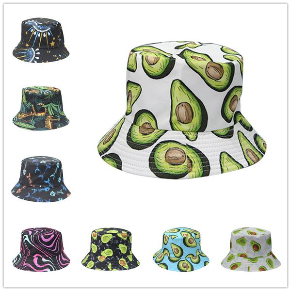 2022 new bucket hats cartoon avocado fruit fisherman hat woman summer art casual double face print hat, Blue;gray
2022 new bucket hats cartoon avocado fruit fisherman hat woman summer art casual double face print hat, Blue;gray