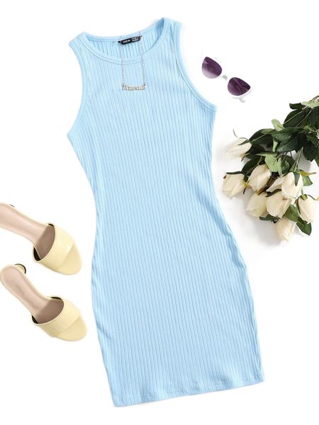 rib-knit bodycon dress g0ir#, Black;gray