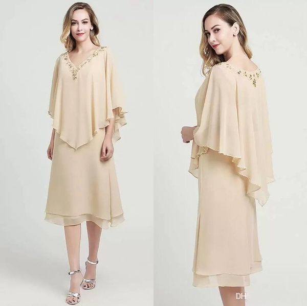elegant summer chiffon mother of the bride dresses a-line v neck half sleeve tea length crystal beaded mother prom party evening dress, Black;red
elegant summer chiffon mother of the bride dresses a-line v neck half sleeve tea length crystal beaded mother prom party evening dress, Black;red
