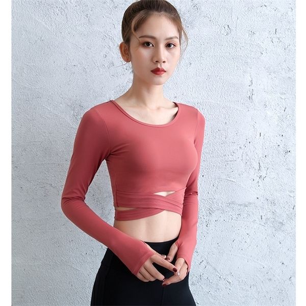 xherr women gym crop long sleeve women yoga sports shirt padded bra cross bandage fitness cropped active tee t200331, White
xherr women gym crop long sleeve women yoga sports shirt padded bra cross bandage fitness cropped active tee t200331, White