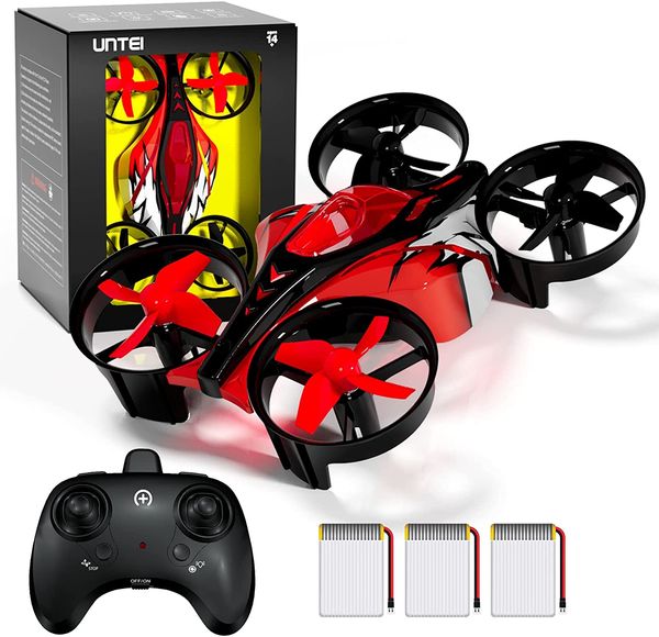 2 in 1 mini drone for kids remote control drones with land mode or fly mode - red
2 in 1 mini drone for kids remote control drones with land mode or fly mode - red