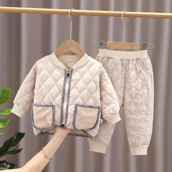 clothing sets 0-4 years old autumn and winter baby clothes girls cotton boys cardigan thick coat two-piece children's warm outing, White
clothing sets 0-4 years old autumn and winter baby clothes girls cotton boys cardigan thick coat two-piece children's warm outing, White