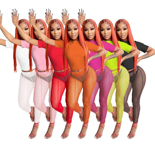 summer mesh see through tracksuits for women solid short sleeve and slim sports pants nightclub 2 piece sets w8293, Gray
summer mesh see through tracksuits for women solid short sleeve and slim sports pants nightclub 2 piece sets w8293, Gray
