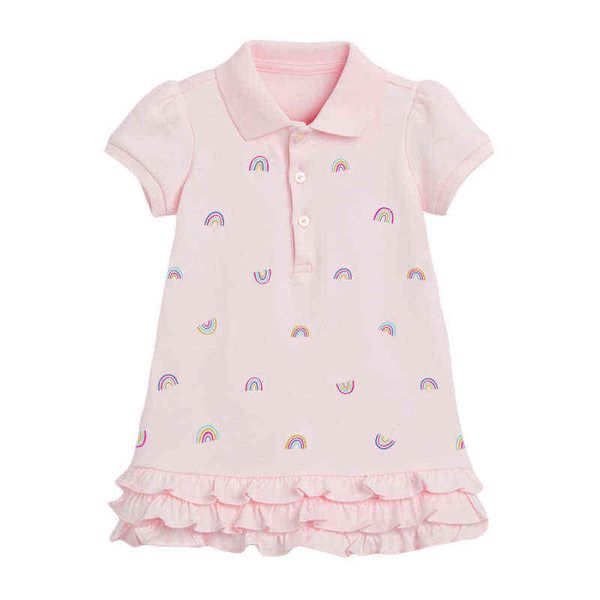 little maven 2022 baby girls clothes summer dress cotton lovely pink rainbow dress for toddler girls kids 2-7 year g220428, Red;yellow
little maven 2022 baby girls clothes summer dress cotton lovely pink rainbow dress for toddler girls kids 2-7 year g220428, Red;yellow