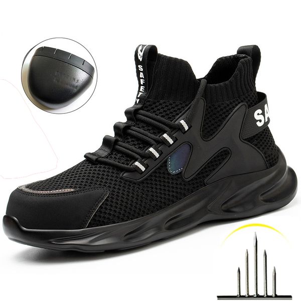 work safety boots men 2022 new work shoes sneakers socks boots anti-puncture work boots indestructible protective shoes, Black;brown
work safety boots men 2022 new work shoes sneakers socks boots anti-puncture work boots indestructible protective shoes, Black;brown