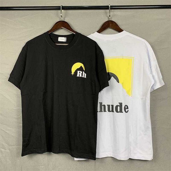 men's t-shirts summer new rhude letter printing casual men's and women's high street american short sleeve street trendsetter, White;black
men's t-shirts summer new rhude letter printing casual men's and women's high street american short sleeve street trendsetter, White;black