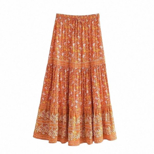 skirts yenkye vintage floral print boho long skirt women elastic high waist pleated casual holiday female summer faldas x6az#, Black
skirts yenkye vintage floral print boho long skirt women elastic high waist pleated casual holiday female summer faldas x6az#, Black