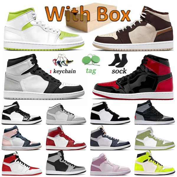jumpman 1 mens mid 1s basketball shoes white lime patent bred off trainers women cream dark chocolate visionaire classic sneakers sports sta
jumpman 1 mens mid 1s basketball shoes white lime patent bred off trainers women cream dark chocolate visionaire classic sneakers sports sta