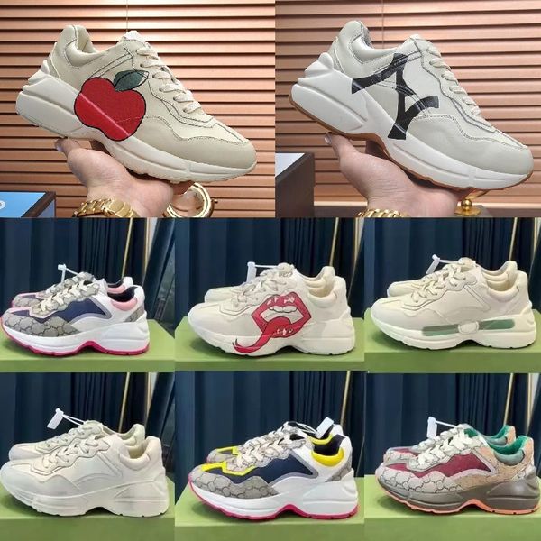2022 designer casual shoes rhyton sneakers beige men trainers vintage luxury chaussures women casual size 35-46, Black
2022 designer casual shoes rhyton sneakers beige men trainers vintage luxury chaussures women casual size 35-46, Black