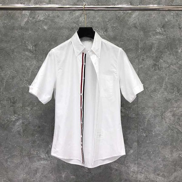 tb thom shirt summer fashion brand short sleeve men's white pure color slim cotton oxford custom wholesale, White;black
tb thom shirt summer fashion brand short sleeve men's white pure color slim cotton oxford custom wholesale, White;black