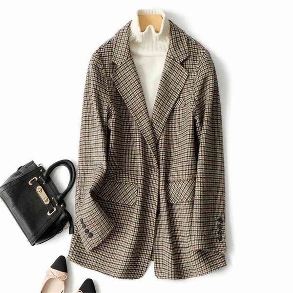 arrival double sided cashmere plaid korean soft slim style woolen women's coat for winter 210416, Tan;black
arrival double sided cashmere plaid korean soft slim style woolen women's coat for winter 210416, Tan;black