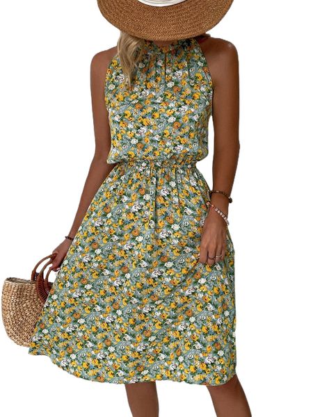 allover floral print keyhole back a-line dress g51a#, Black;gray
allover floral print keyhole back a-line dress g51a#, Black;gray