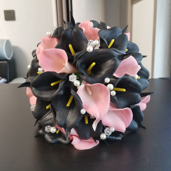 black calla lilies round wedding flowers artificial flowers bride bouquet bridesmaid mariage party decoration
black calla lilies round wedding flowers artificial flowers bride bouquet bridesmaid mariage party decoration