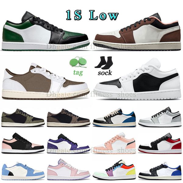 og 1s low mens womens running shoes aaa quality jumpman 1 lows green toe black white panda reverse mocha brown light smoke grey chocolate sn
og 1s low mens womens running shoes aaa quality jumpman 1 lows green toe black white panda reverse mocha brown light smoke grey chocolate sn