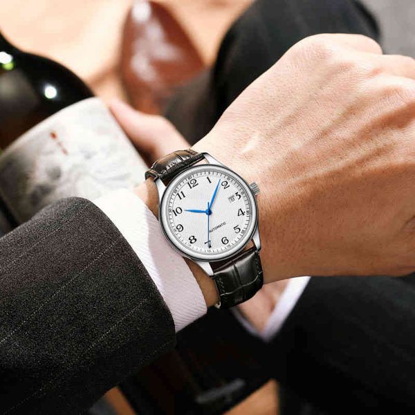 high-quality swiss longs master watch men's automatic mechanical leisure business waterproof retro simple quartz watch, Slivery;brown
high-quality swiss longs master watch men's automatic mechanical leisure business waterproof retro simple quartz watch, Slivery;brown