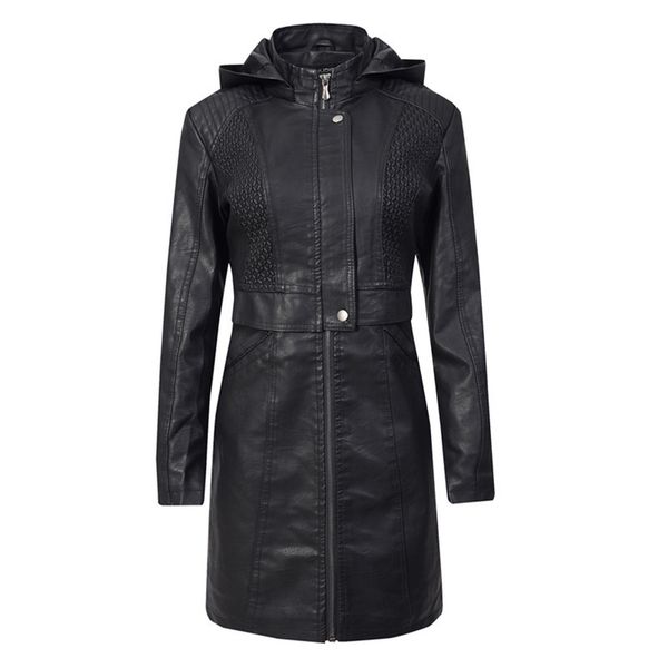 fashion leather coats spring autumn clothing long section slim pu jacket brown black coffee women 211213
fashion leather coats spring autumn clothing long section slim pu jacket brown black coffee women 211213