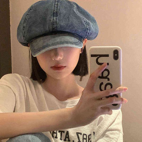 korean fashion big berets hat casual cool painter adjustable hat cowgirls simple octagonal peak caps female autumn winter j220722, Blue;gray
korean fashion big berets hat casual cool painter adjustable hat cowgirls simple octagonal peak caps female autumn winter j220722, Blue;gray