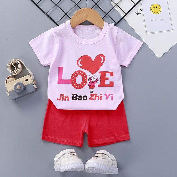 baby boy clothes set summer thin pink print girls short sleeve shorts two-piece suit childrens cotton tracksuit outfit, White
baby boy clothes set summer thin pink print girls short sleeve shorts two-piece suit childrens cotton tracksuit outfit, White