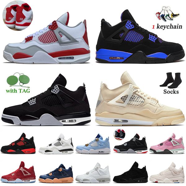 2022 new release red blue thunder 4s basketball shoes with socks jumpman 4 university pink women mens trainers sports military black canvas, White;red
2022 new release red blue thunder 4s basketball shoes with socks jumpman 4 university pink women mens trainers sports military black canvas, White;red