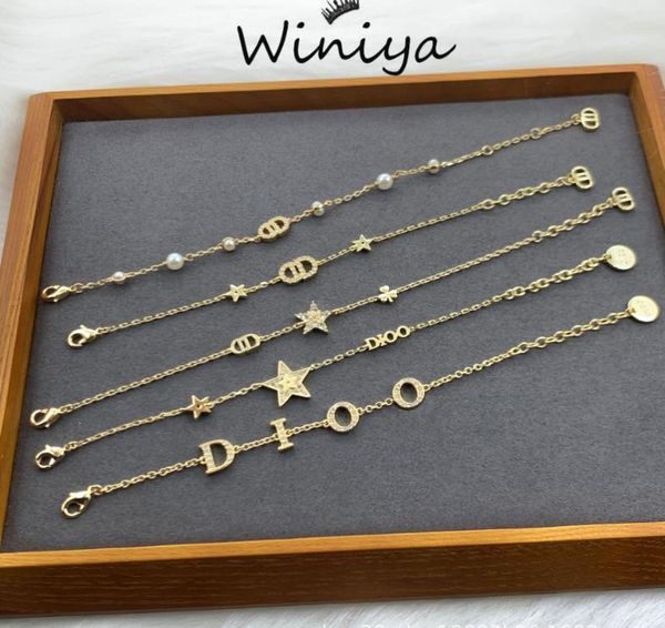 new retro brass letter diamond five pointed star bracelet womanly fashion jewelry wholesale, Silver
new retro brass letter diamond five pointed star bracelet womanly fashion jewelry wholesale, Silver