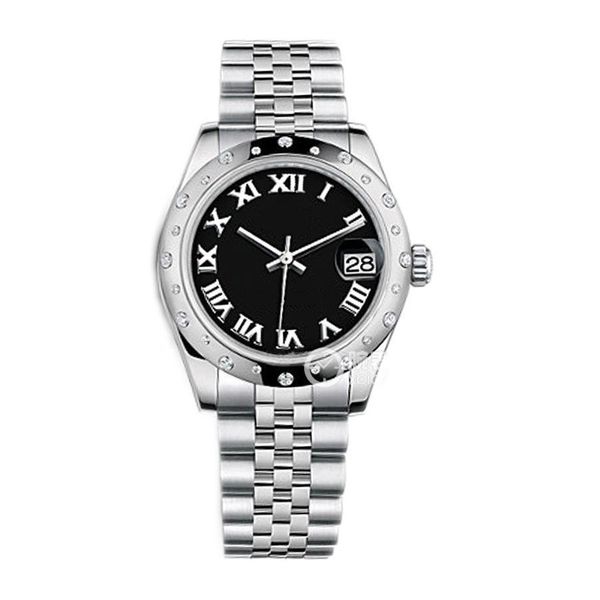 asian watch 2813 sports automatic mechanical ladies wrist watch 178344 31mm black roman dial stainless strap fashion datejust valentine', Slivery;brown
asian watch 2813 sports automatic mechanical ladies wrist watch 178344 31mm black roman dial stainless strap fashion datejust valentine', Slivery;brown