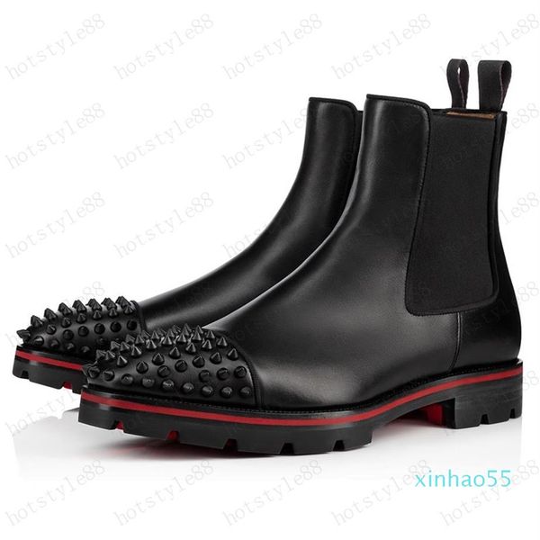 style red bottoms sneaker men boot spikes suede leather red sole men shoes super perfect melon motorcycle ankle boot for men x1492, Black
style red bottoms sneaker men boot spikes suede leather red sole men shoes super perfect melon motorcycle ankle boot for men x1492, Black