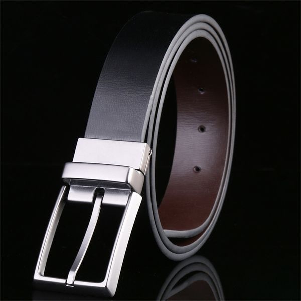 reversible men's belt designer luxury brand leather male s for pin buckle trouser business s s jeans 220509, Black;brown
reversible men's belt designer luxury brand leather male s for pin buckle trouser business s s jeans 220509, Black;brown