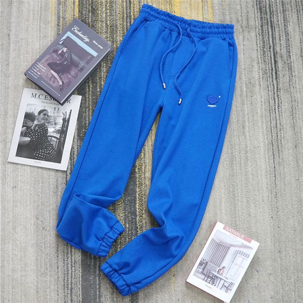 sweatpants men women 1 blue embroidery pants trouser, Black