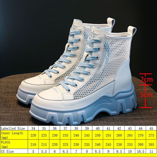 2022 7cm genuine leather mesh boots colorful summer boots platform women shoes platform boots wedge booties for women, Black;yellow
2022 7cm genuine leather mesh boots colorful summer boots platform women shoes platform boots wedge booties for women, Black;yellow