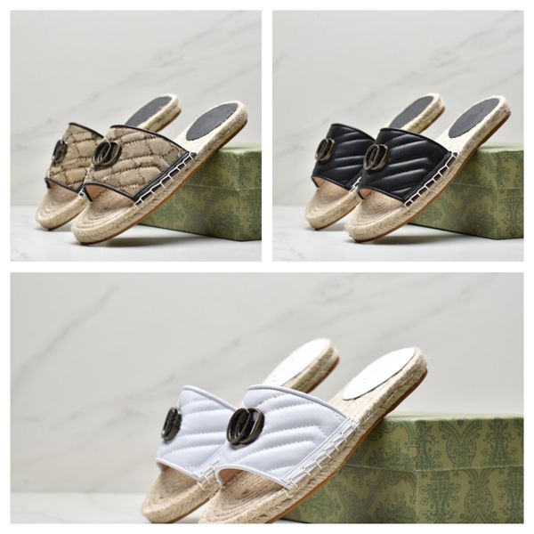 classic women slippers straw sole wide tape flip flops round head luxury designer slipper double g letter sandals yellow bottom summer beach, Black
classic women slippers straw sole wide tape flip flops round head luxury designer slipper double g letter sandals yellow bottom summer beach, Black
