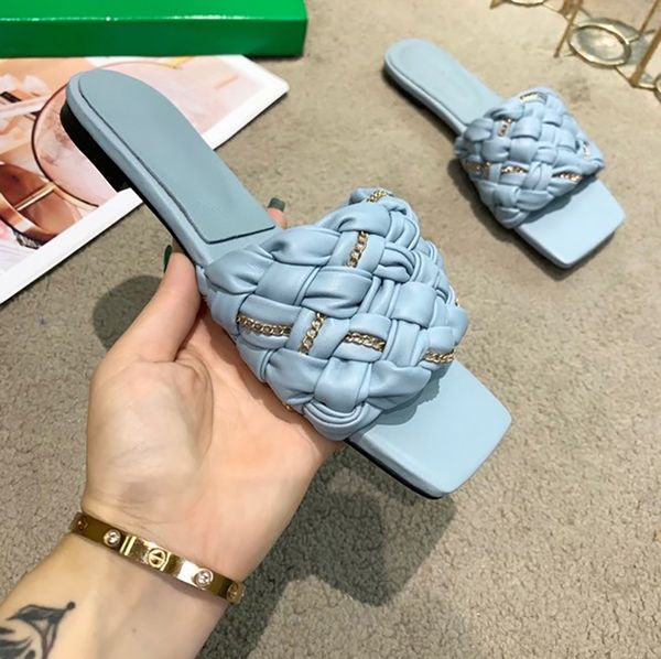 luxury designer new ladies slippers summer flat cross thick braided metal square toe outdoor sandals indoor casual home shoes size 35-42, Black
luxury designer new ladies slippers summer flat cross thick braided metal square toe outdoor sandals indoor casual home shoes size 35-42, Black
