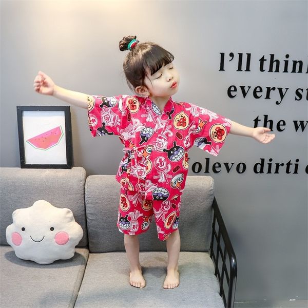 oriental japanese style traditional yukata for kids girls pajamas sleepwear cotton comfortable cute cartoon kimono jinbei set 220614, Blue
oriental japanese style traditional yukata for kids girls pajamas sleepwear cotton comfortable cute cartoon kimono jinbei set 220614, Blue
